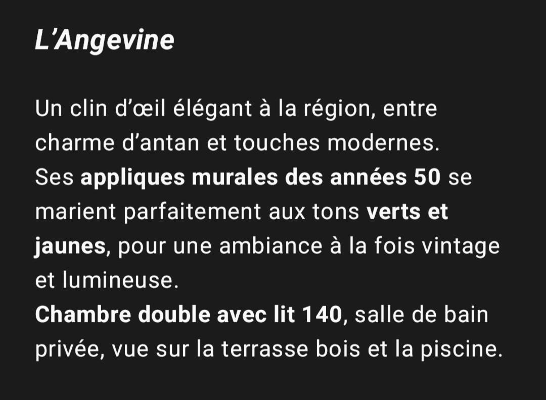 "Chez Lyly Et Juju" Piscine&Sauna Calme 3Chambres 앙제 객실 사진